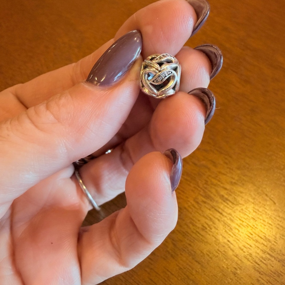 Authentic Pandora Charm - RETIRED Ribbon of Love